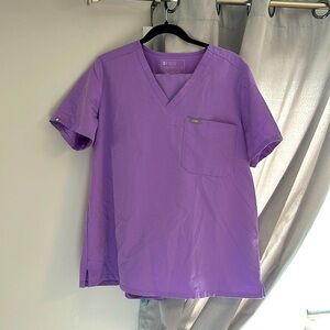 FIGS Lilac Scrub Set, pants extra high rise Zamora size XXL, top size XL